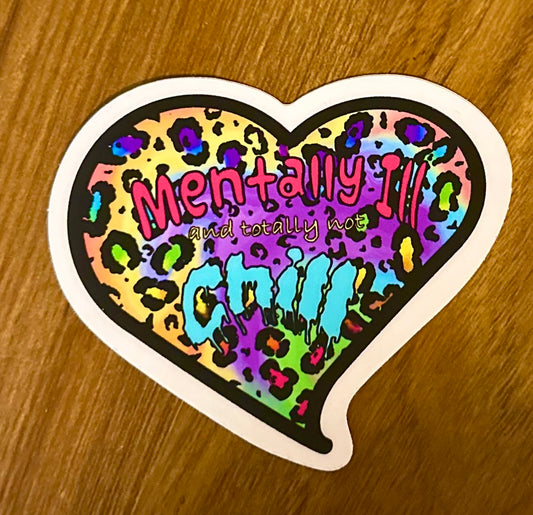 Mentally Chill | Matte Sticker