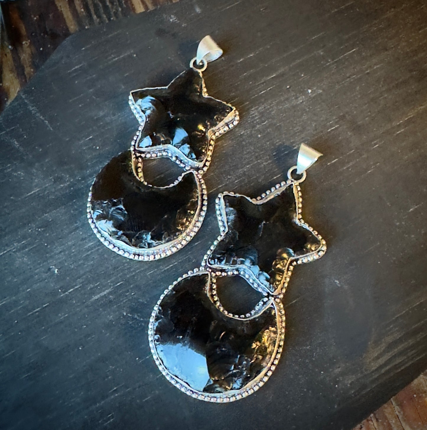 Sybil | Obsidian Celestial Pendant