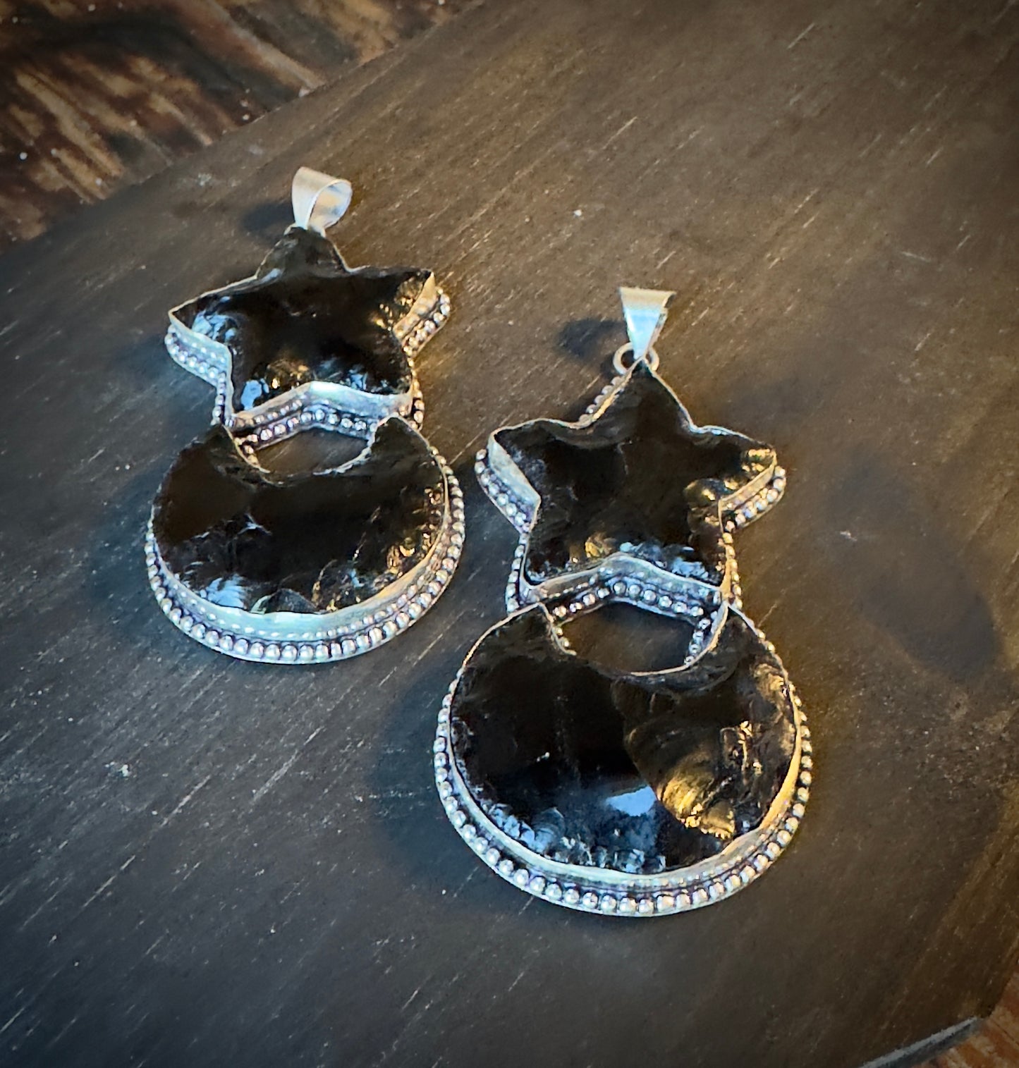 Sybil | Obsidian Celestial Pendant