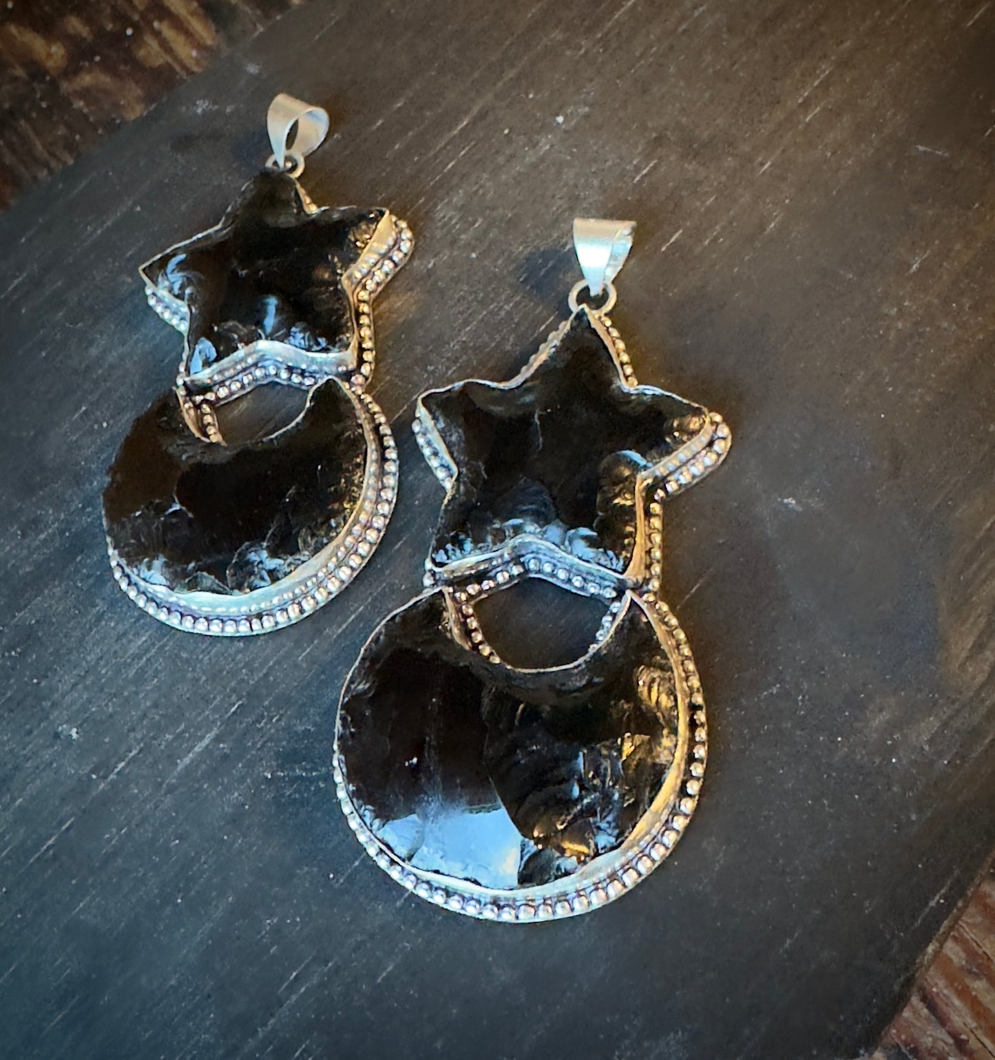 Sybil | Obsidian Celestial Pendant