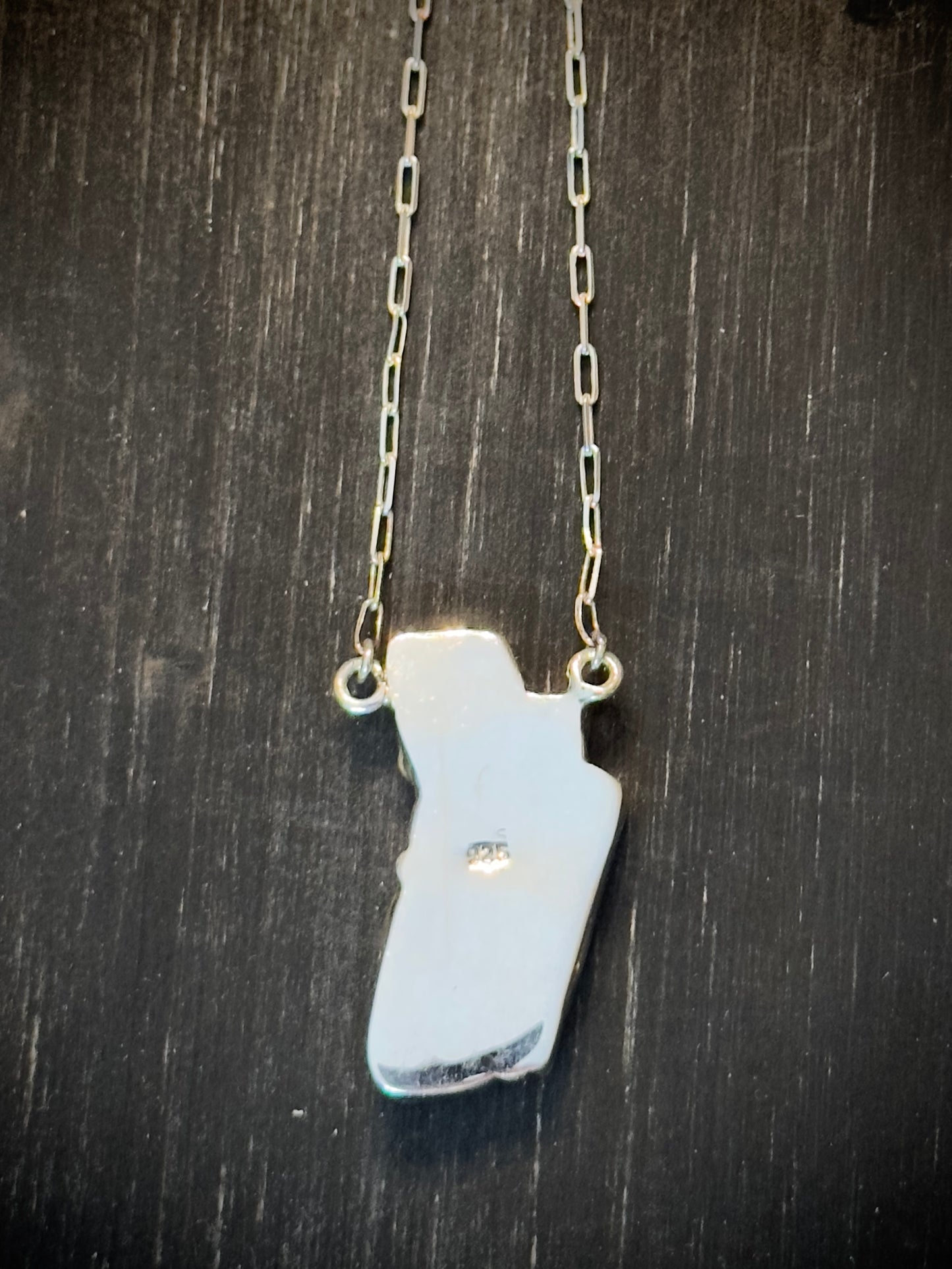 Ember | Checkered Bolt Pendant Necklace