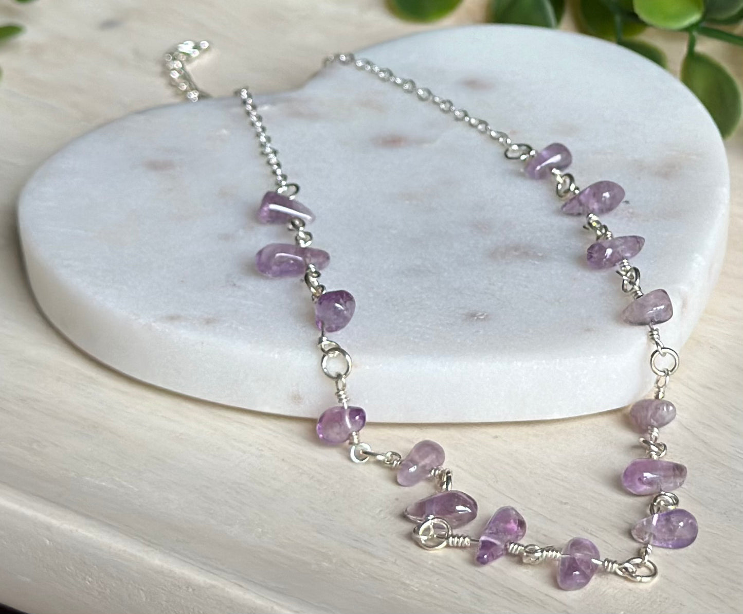 Amethyst Drops | Crystal Necklace