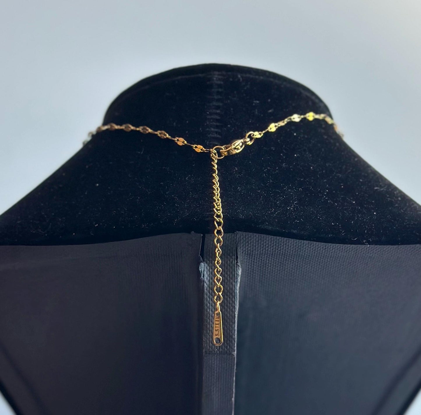 Bat Pendant Necklace 14k Gold Over Stainless Steel with CZ Stones – Gothic Minimalist Jewelry