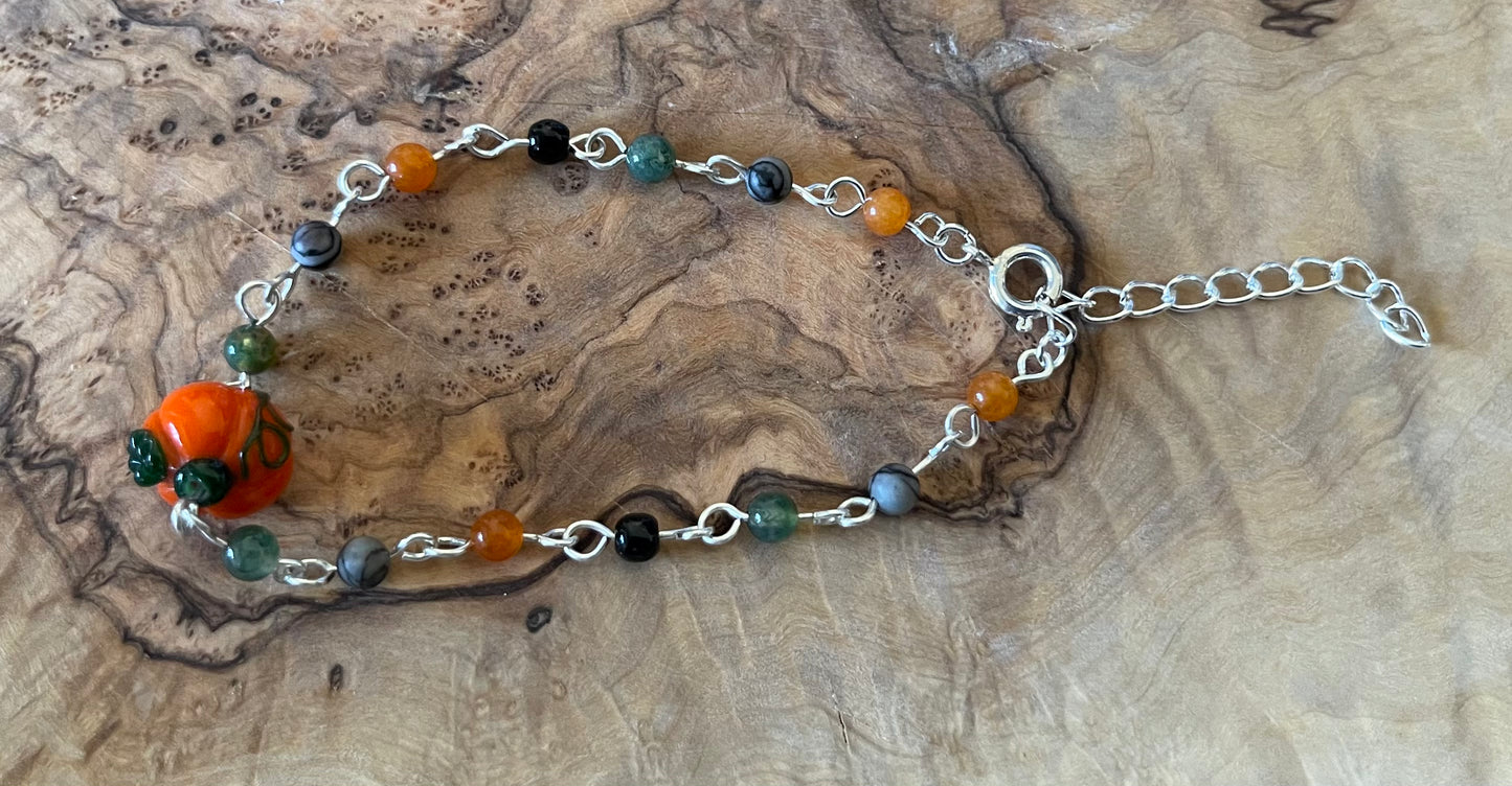 Harvest Pumpkin | Crystal Bracelet