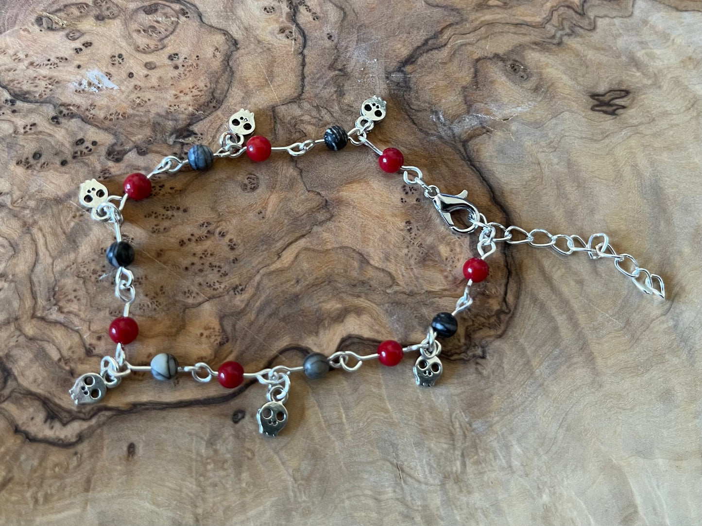 Skelly | Crystal Charm Bracelet