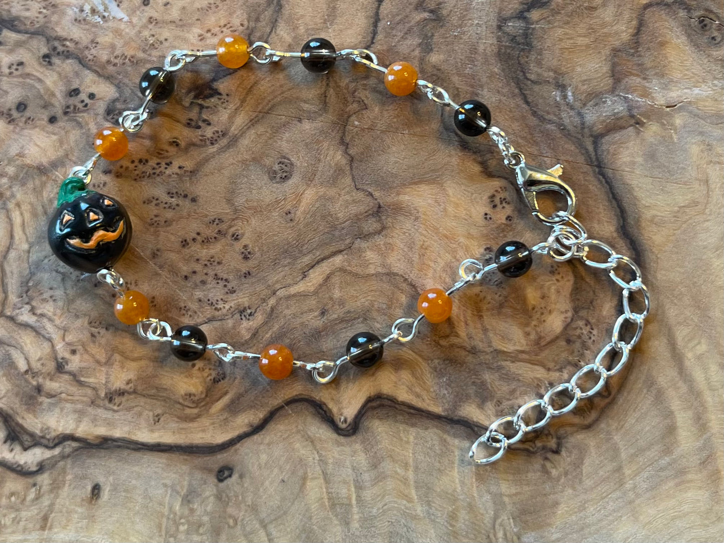 Spooky Pumpkin | Crystal Bracelet