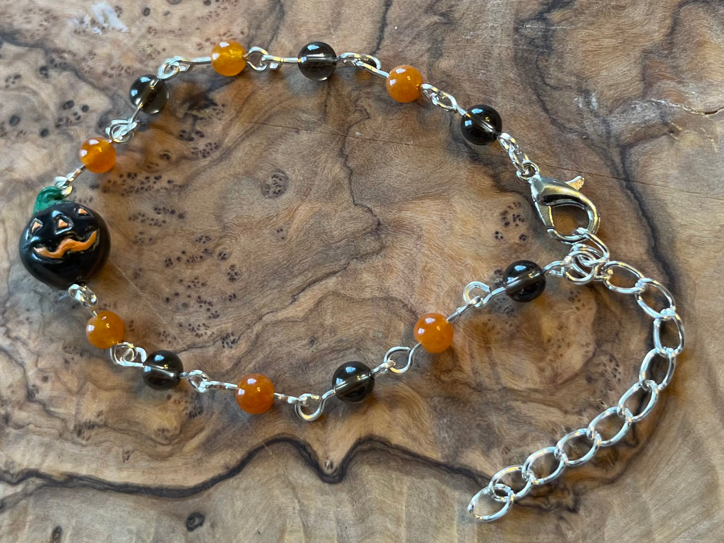 Spooky Pumpkin | Crystal Bracelet