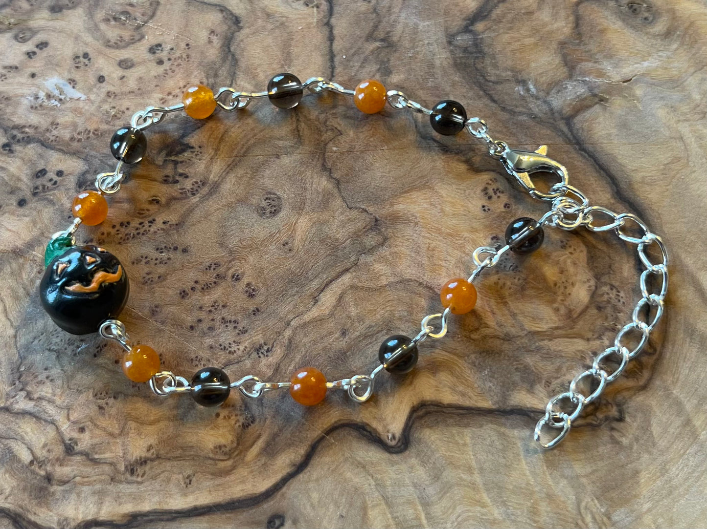 Spooky Pumpkin | Crystal Bracelet