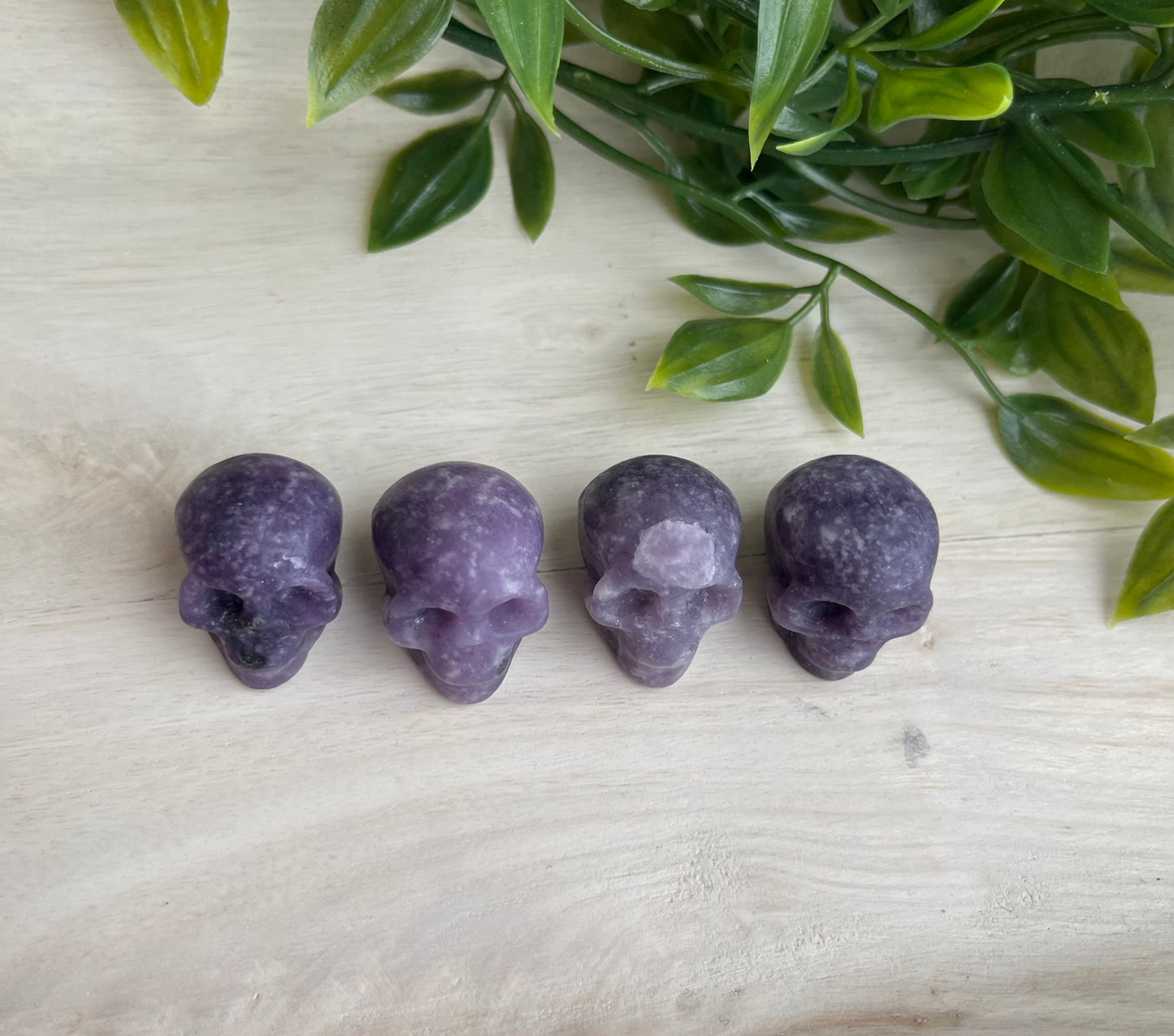 Lepidolite Skull