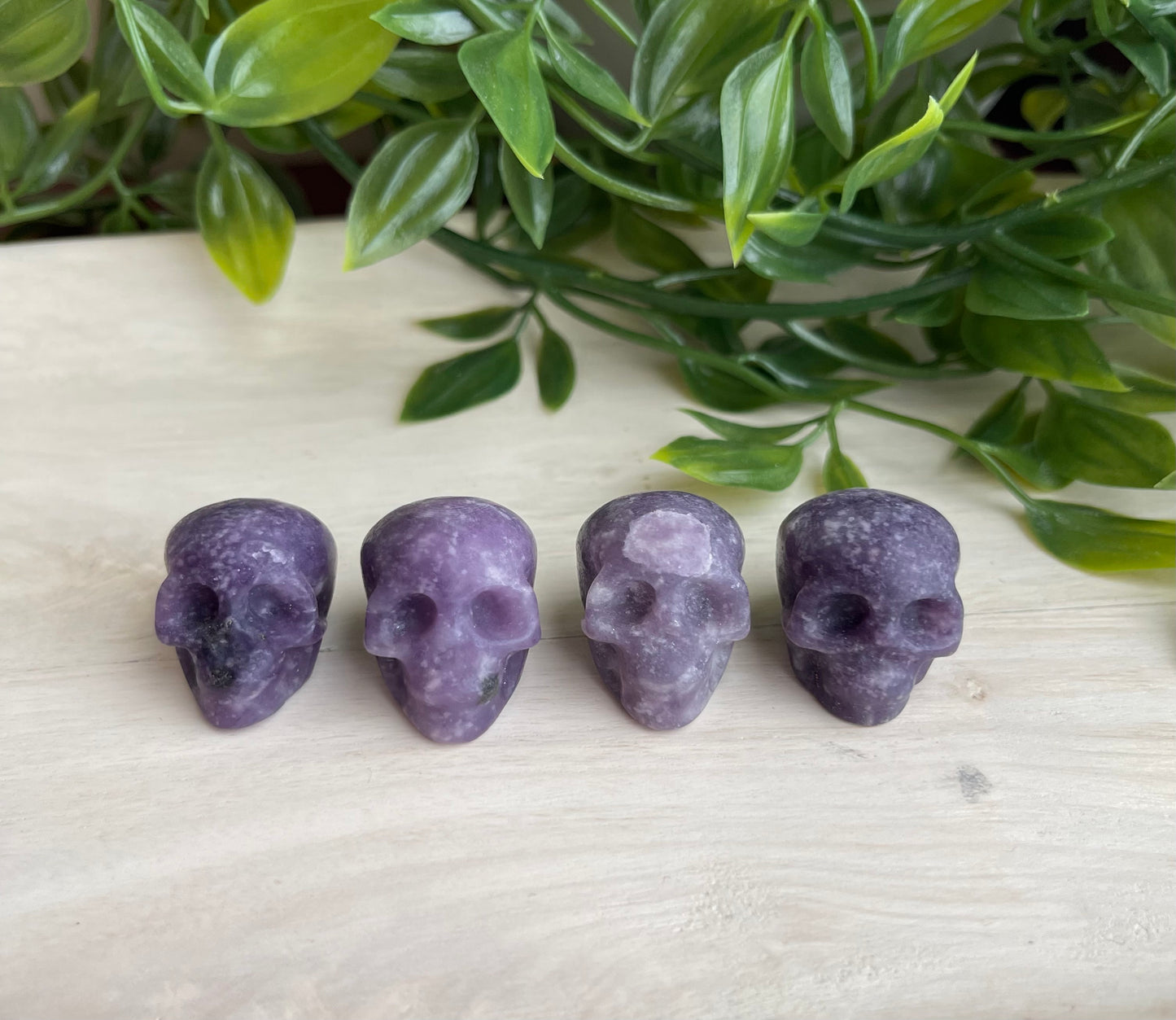 Lepidolite Skull