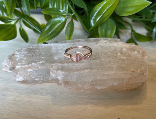 Pink Zebra Agate | Ring