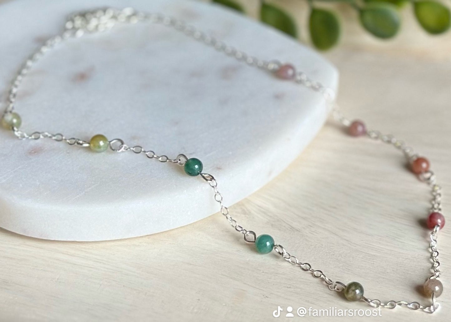 Indian Agate | Crystal Necklace