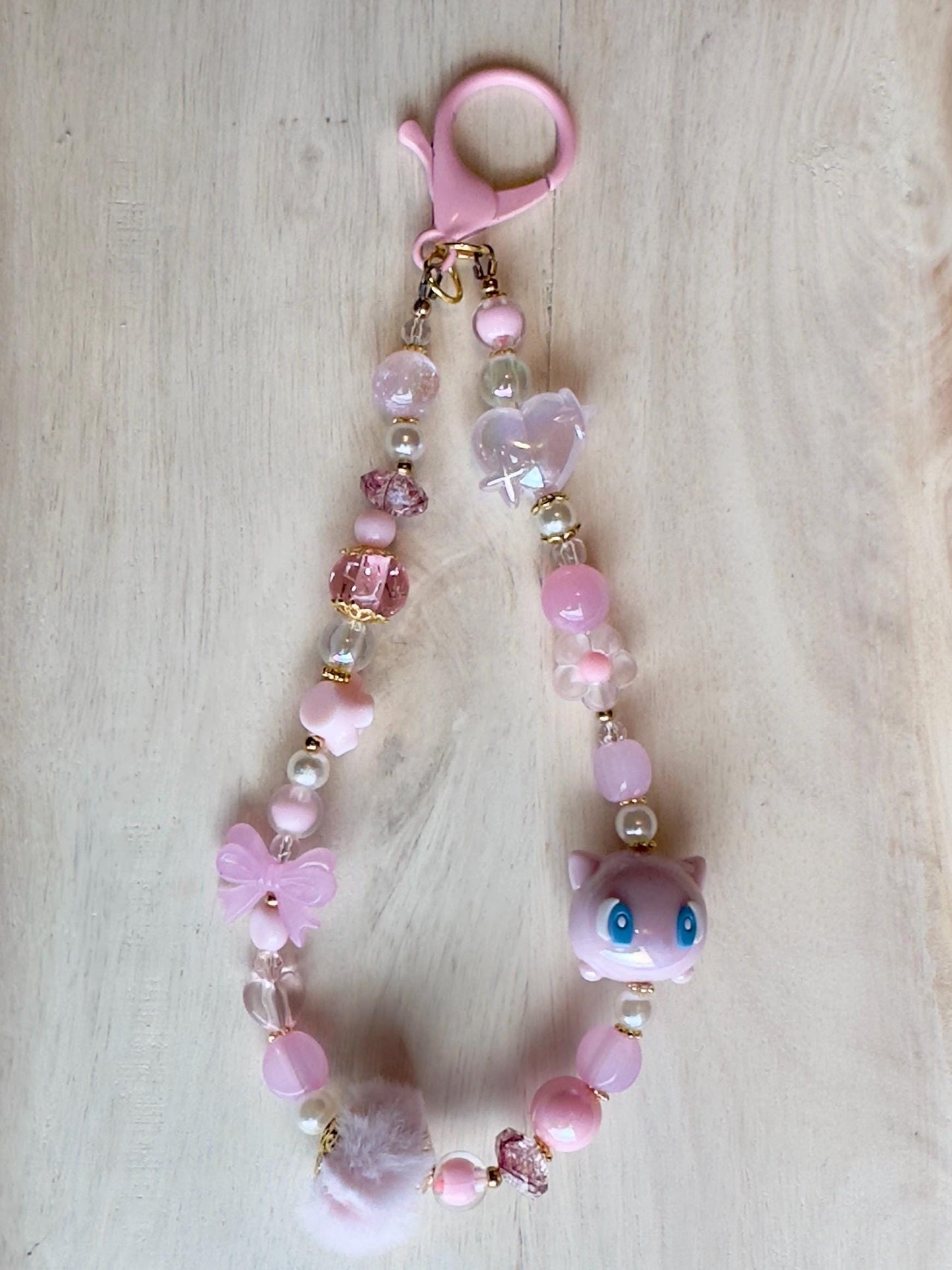Pokemon Beaded Bag Charm Keychain