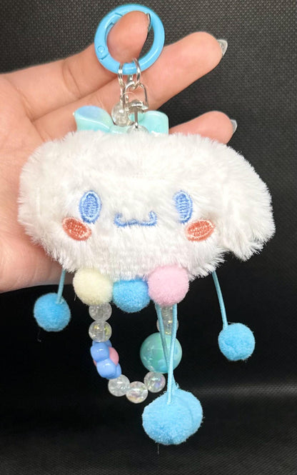 Cinnamoroll Beaded Bag Phone Charm Keychain
