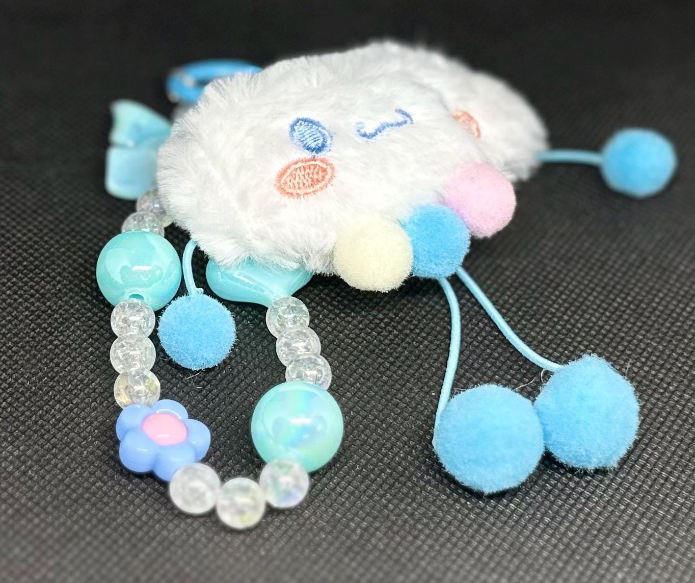 Cinnamoroll Beaded Bag Phone Charm Keychain