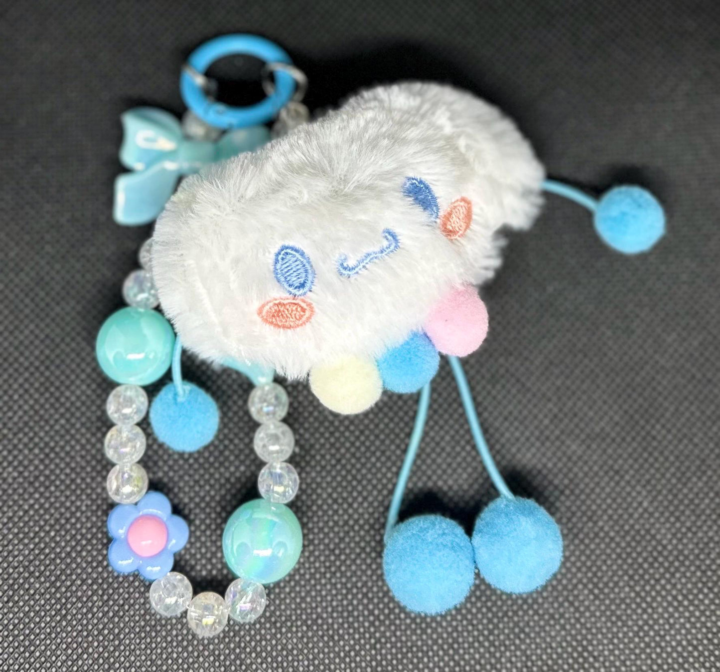 Cinnamoroll Beaded Bag Phone Charm Keychain