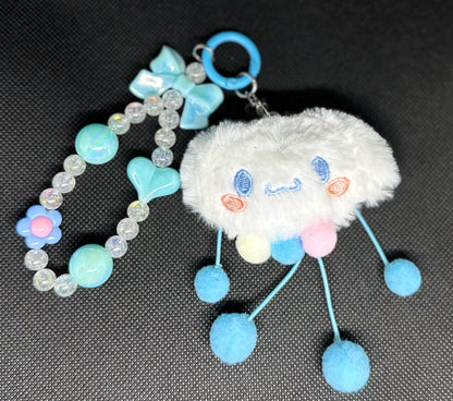 Cinnamoroll Beaded Bag Phone Charm Keychain