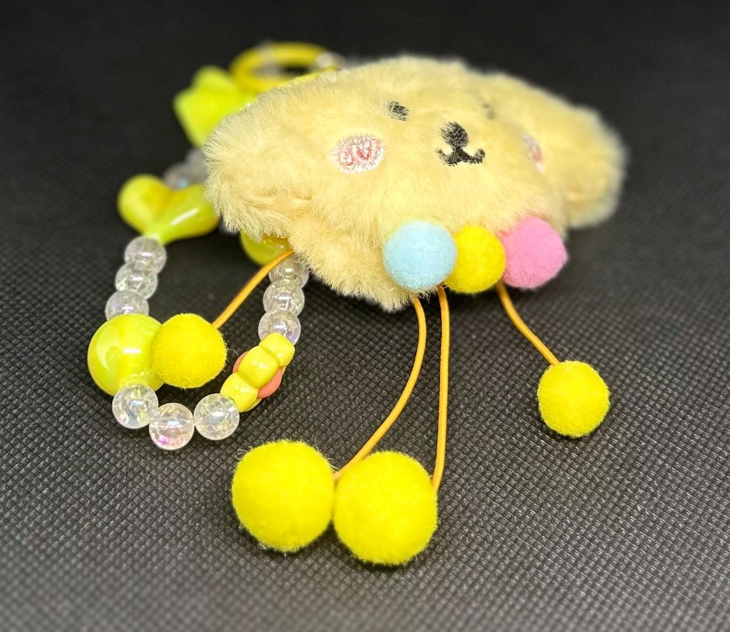 Pompompurin Beaded Bag Phone Charm Keychain