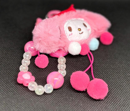 My Melody Beaded Bag Phone Charm Keychain