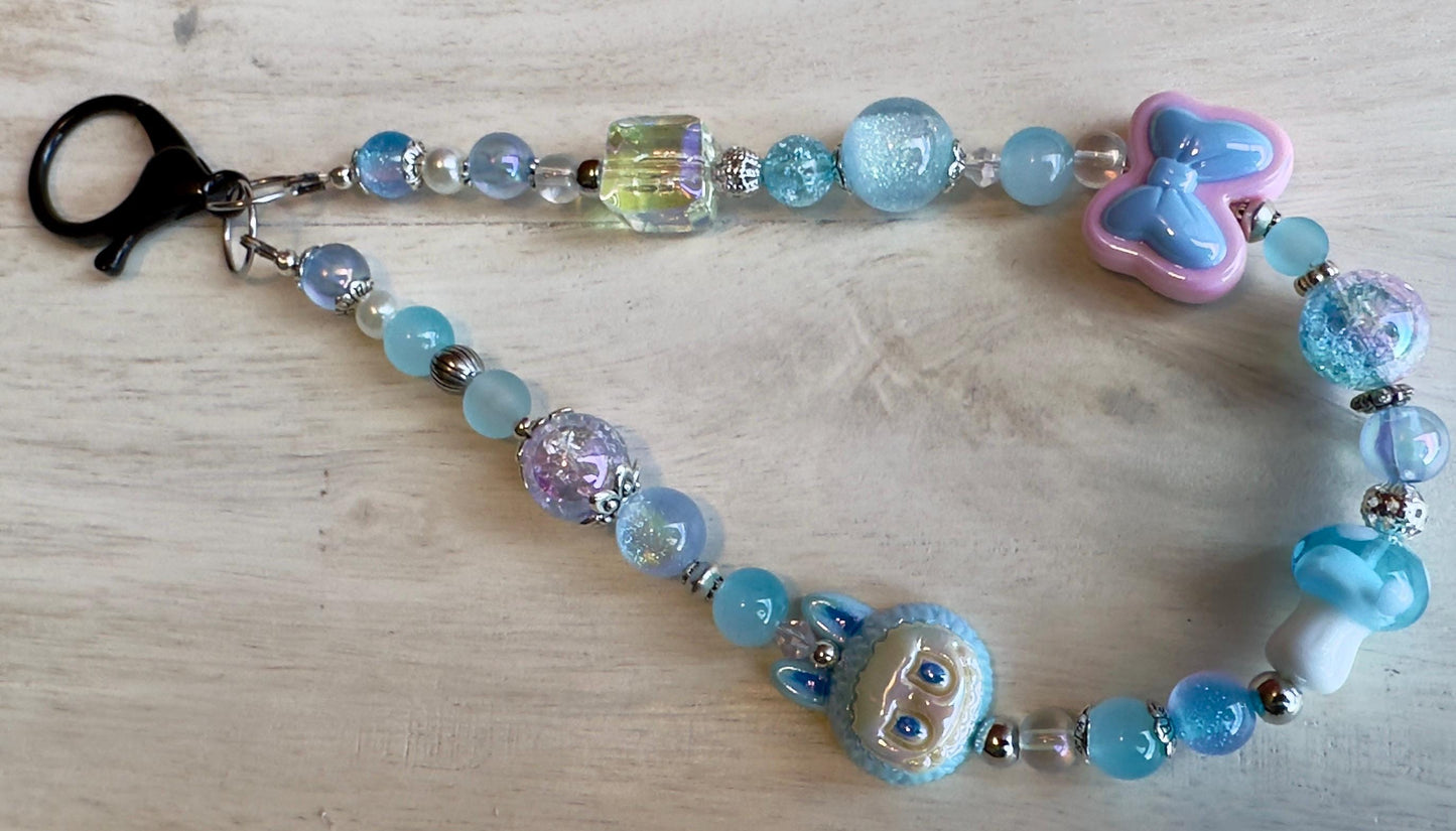 Labubu Beaded Bag Chain Kawaii Keychain