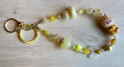 Labubu Beaded Bag Chain Kawaii Keychain