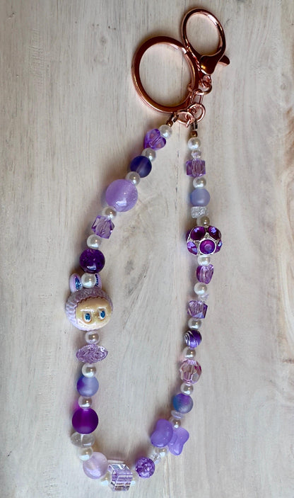 Labubu Beaded Bag Chain Kawaii Keychain