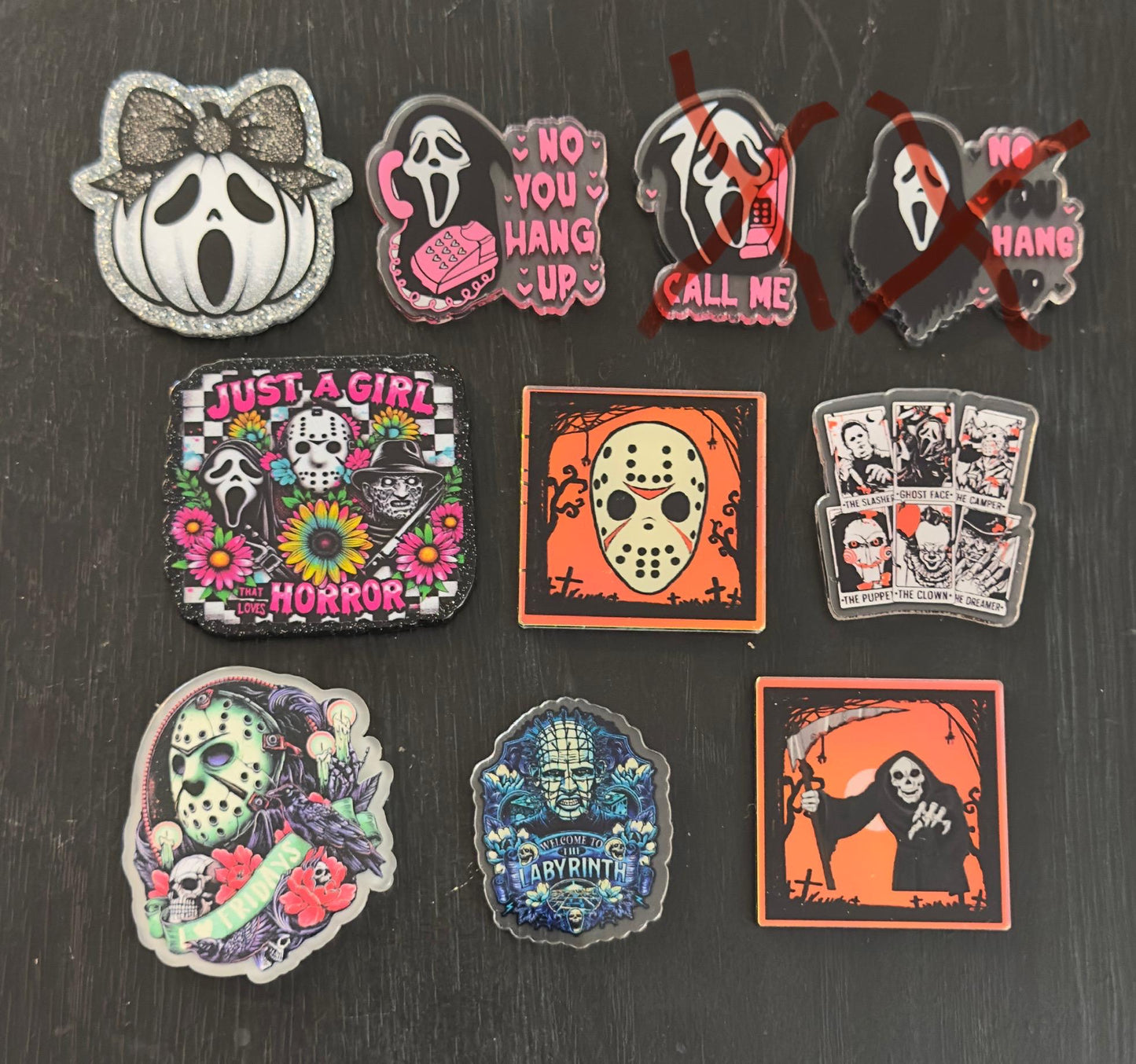 Horror Glitter Needle Minders