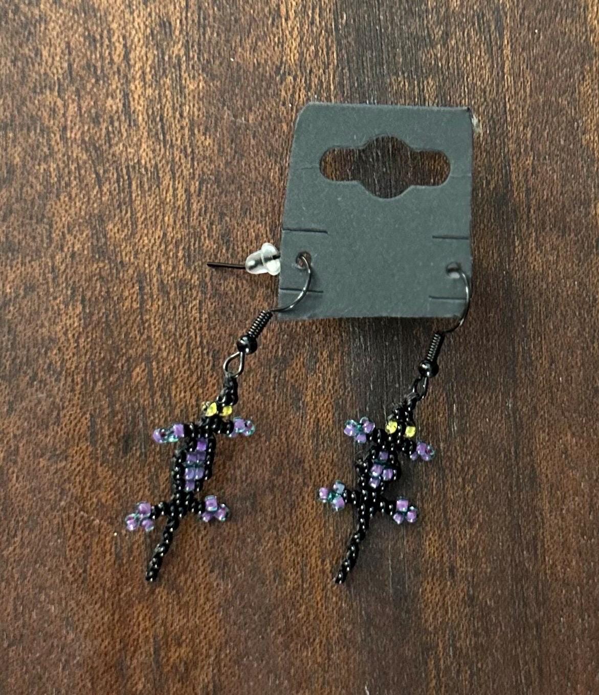 Beaded Lizards | Earrings