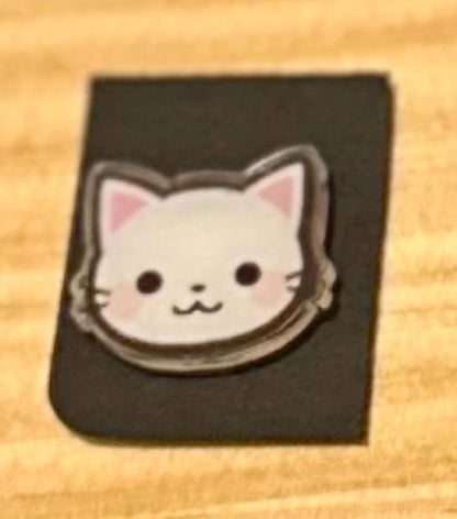 Cat Needle Minders | Cute Cat Face Magnetic Sewing Accessory
