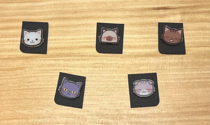 Cat Needle Minders | Cute Cat Face Magnetic Sewing Accessory