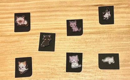 Sleepy Kitten Needle Minder - Mini Kitty Cat Magnetic Needle Minder