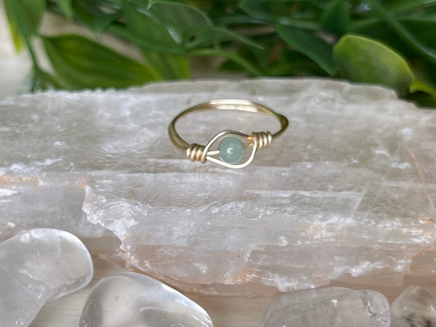 Green Aventurine | Small Stone Ring