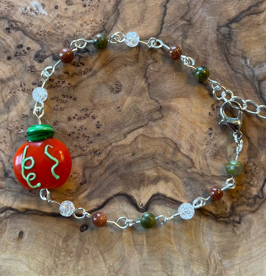 Fall Pumpkin | Crystal Bracelet