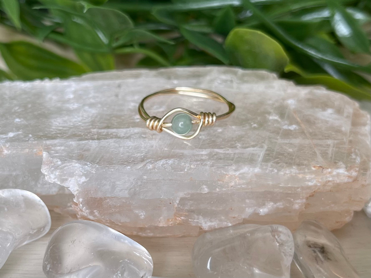 Green Aventurine | Small Stone Ring