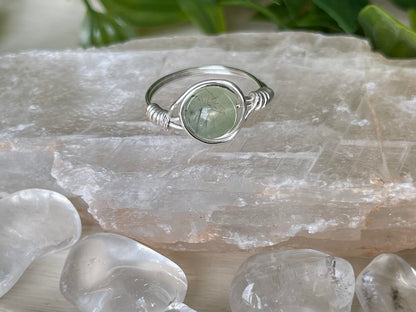 Prehnite | Large Stone Ring