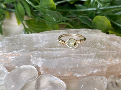Prehnite | Small Stone Ring