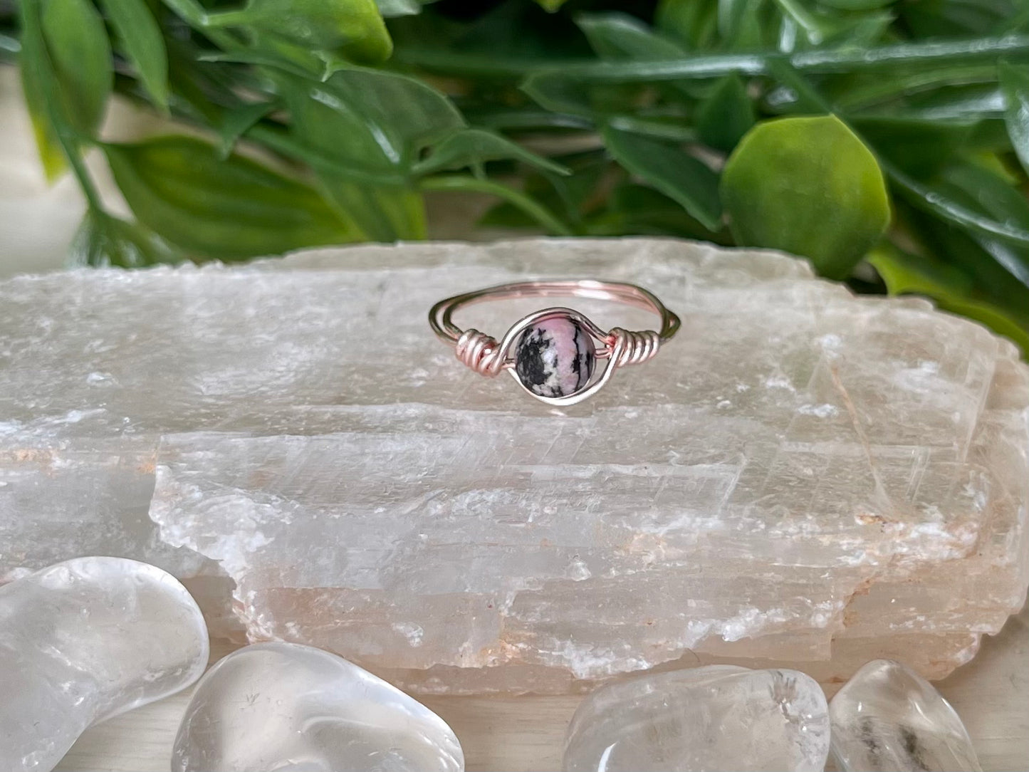 Rhodonite on sale engagement ring